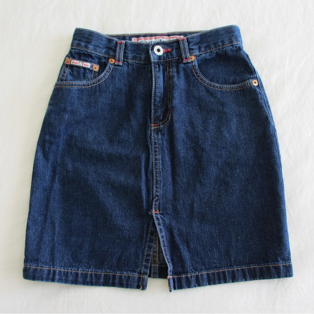 guess jeans denim mini skirt